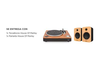 Kit Tocadiscos Inalambrico House Of Marley Stirt It Up Parlante - Main Image