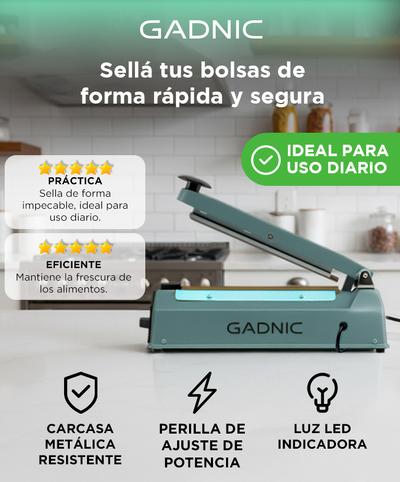 Selladora de Bolsas GADNIC S200 20cm Regulable Potencia Bidcom