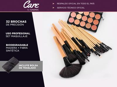 Juego de 32 brochas de maquillaje Gadnic BR32 de alta calidad maquillaje  personalizado