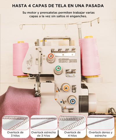 Máquina de Coser Overlock Gadnic SW8800 Semi Industrial y