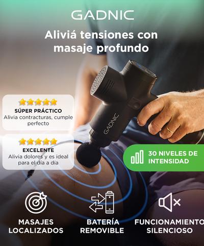 Masajeador Gadnic Massage Gun Pistola Inalámbrica Rehabilitación