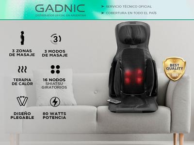 Asiento Masajeador Gadnic CIPRES Cuello Espalda Outlet Bidcom