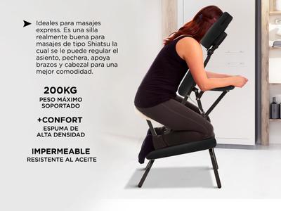 Masaje Express En Silla Ergonomica Sillon Para Masajes Gadnic Shiatsu  Portable Gadnic