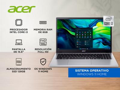 Notebook Acer Aspire Go 15 Slim Intel Core i3-N305 8GB 128GB 15 FHD IPS Win  11