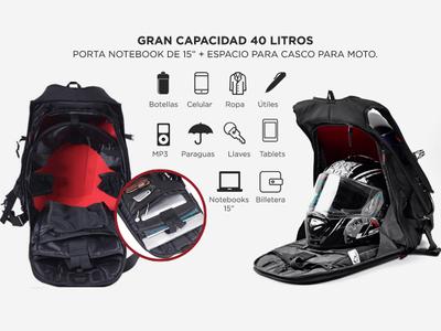 Mochila Cucyma CB-1602 para Moto Bidcom