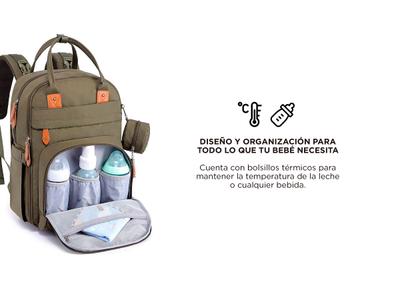 Mochila Maternal South Port Bolso Multifunción Termica Bidcom