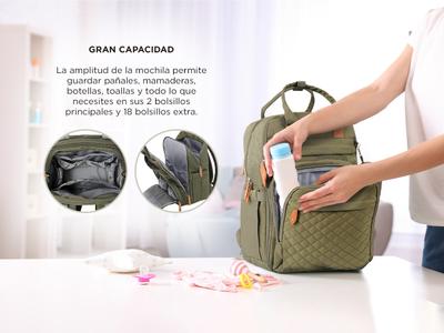 Mochila Maternal South Port Bolso Multifunción Termica Gadnic