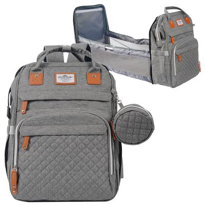 Mochila Maternal South Port Plegable Con Cambiador Cuna Portátil