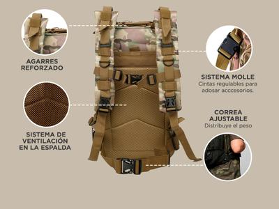 Mochila Táctica Gadnic 45Lts Militar Compartimentos Varios Gadnic