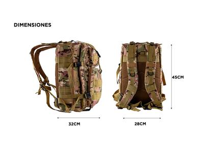 Mochila Táctica Gadnic 45Lts Militar Compartimentos Varios Gadnic