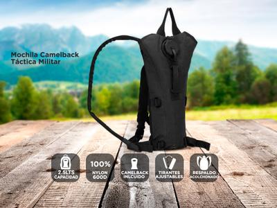 Mochila Táctico Gadnic Hidratante 2,5L Camelback Militar Gadnic