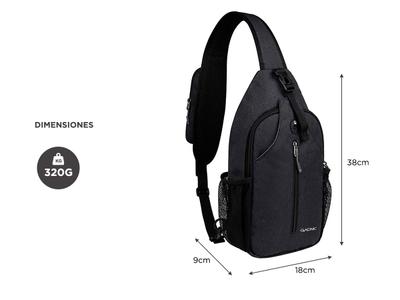 Mochila Cruzada Un Hombro Gadnic MR129X Bandolera Frontal Bidcom