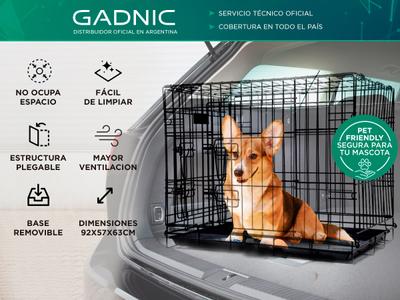 Jaula Transportadora Gadnic Plegable Para Mascotas Pequeñas Bidcom
