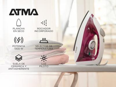 Plancha seca Atma PAS1217PI Bidcom