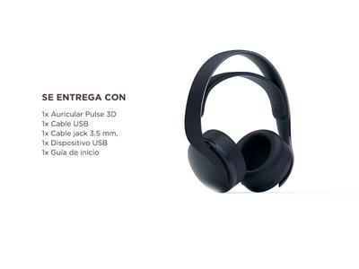 Auriculares Pulse 3d Sony Ps5 Inalambrico Midnight Black Original