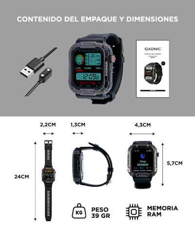 Smartwatch Reloj Deportivo Gadnic Android Resistente Al Agua Gadnic