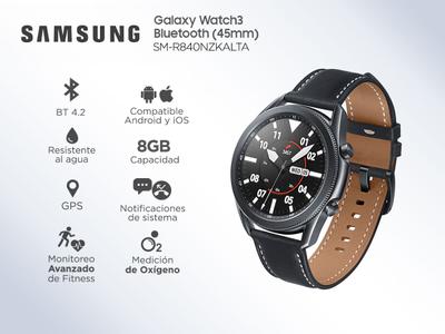 Smartwatch Samsung Galaxy Watch R840 45mm 8gb Sumergible 50mt