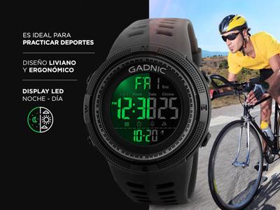 Reloj de Hombre Digital RM50F22 Gadnic Deportivo Malla Silicona