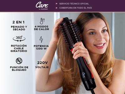 Cepillo Secador y Moldeador de Pelo Gadnic Monner Desmontable Bidcom