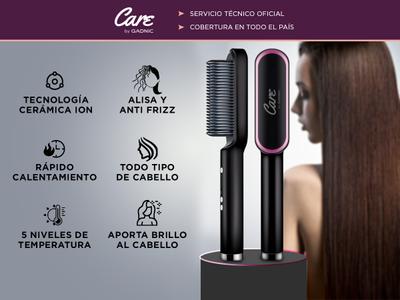 Cepillo Eléctrico Care Gadnic Alisador y Modelador Usado Bidcom