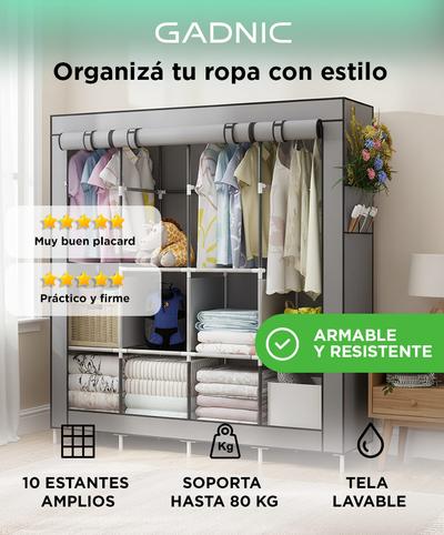 Armario Mueble Organizador Gadnic SHR19 Ropa Zapatos Accesorios