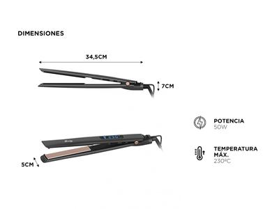 Planchita de Pelo Silfab Liss Expert BY-615 Control Digital de