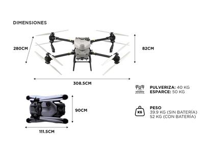 Drone Agricultura DJI Agras T50 Baterias de Vuelo Inteligete y Cargador  Outlet