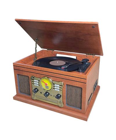 Tocadiscos Gadnic Soundix6 Vintage Bluetooth Velocidades FM USB