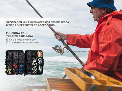 Kit Articulos Pesca Completo Variada Rio Y Laguna Accesorios