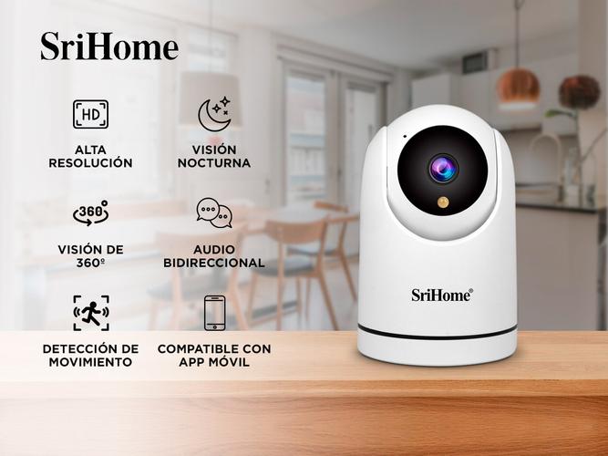 Kit x 6 Cámaras De Seguridad Srihome 1080p Audio Bidireccional Vision Nocturna - 1