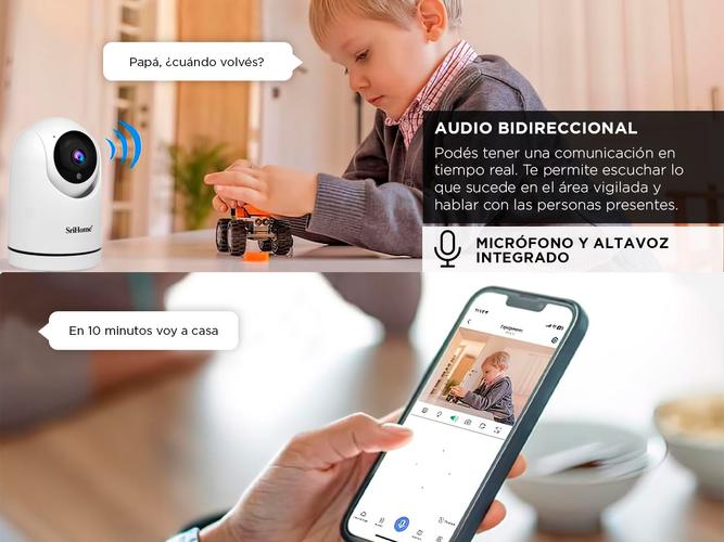Kit x 6 Cámaras De Seguridad Srihome 1080p Audio Bidireccional Vision Nocturna - 2