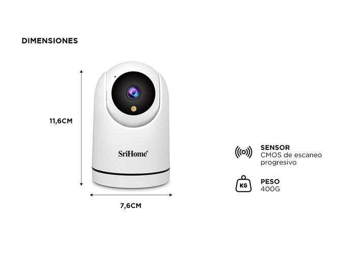 Kit x 6 Cámaras De Seguridad Srihome 1080p Audio Bidireccional Vision Nocturna - 5