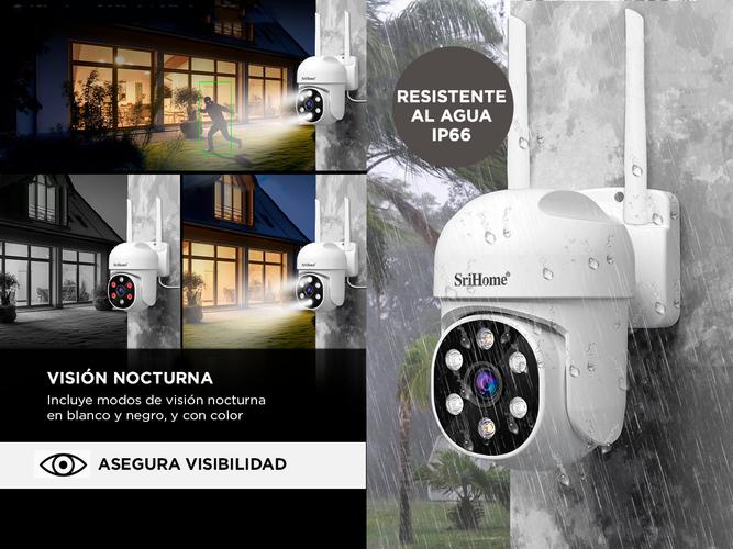 Kit x 6 Cámara de Seguridad IP Domo SriHome SH061 Full HD Vision Nocturna - 2