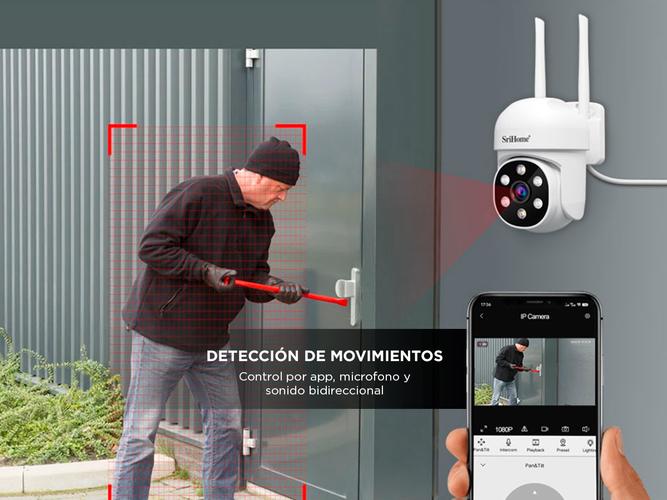 Kit x 6 Cámara de Seguridad IP Domo SriHome SH061 Full HD Vision Nocturna - 3
