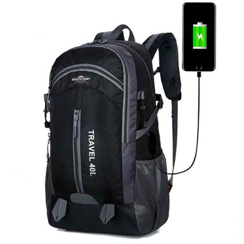 Mochila Deportiva South Port Para Viaje Trekking - 0