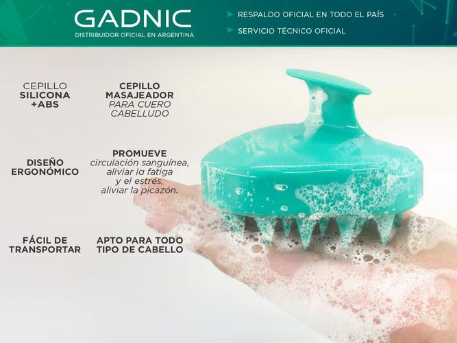 Masajeador De Cuero Cabelludo Gadnic Cepillo De Silicona  - 1