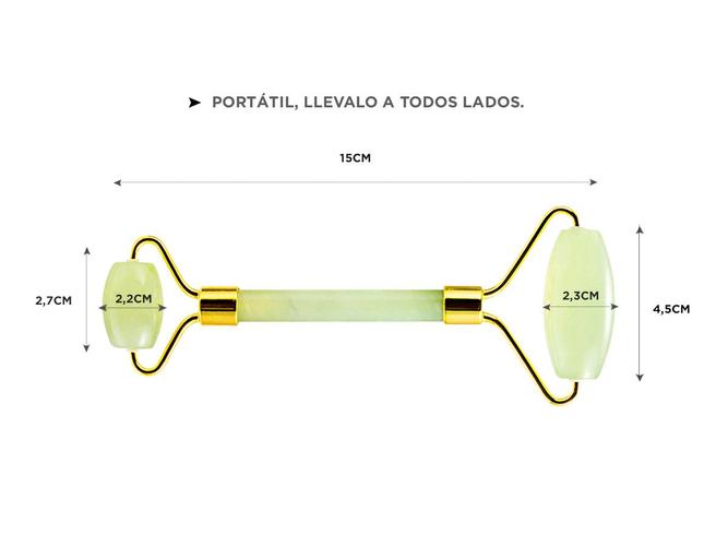 Masajeador Facial Corporal Gadnic Verde Jade - 4