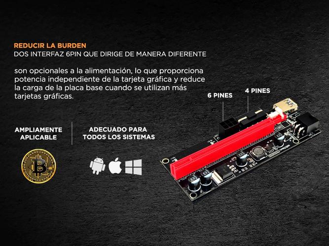 Riser Ver 009s Pcie 6pin 16x Mineria Express Usb Eth Btc - 2