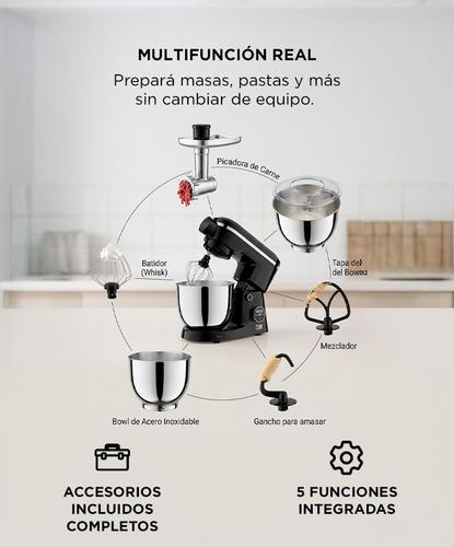 Batidora Planetaria CUK by Gadnic 6 en 1 con Picadora De Carne 1400W  - 2