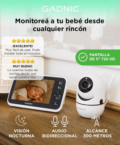 Baby Call Gadnic con Cámara Visión Nocturna a Color 5 Pulgadas - 1