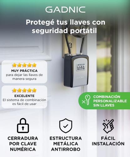Caja Fuerte Guarda Llaves Gadnic Con Cable Extraíble - 1