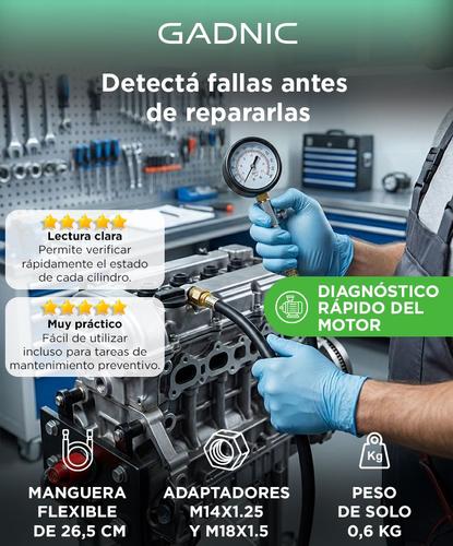  Medidor de Presión del Motor del Auto Gadnic DS22-8 Compresometro  - 1