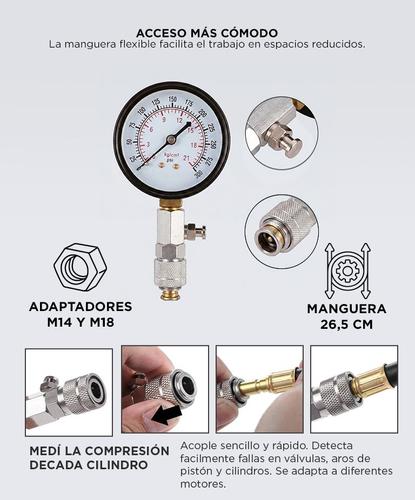  Medidor de Presión del Motor del Auto Gadnic DS22-8 Compresometro  - 3