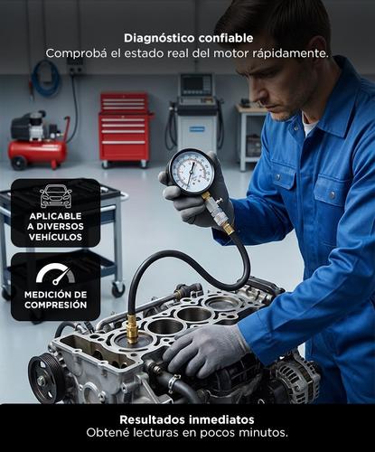  Medidor de Presión del Motor del Auto Gadnic DS22-8 Compresometro  - 4
