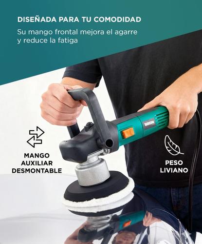 Pulidora Eléctrica BRON By Gadnic 850W Orbital Doble Acción 150mm 2000 A 6400 RPM - 4