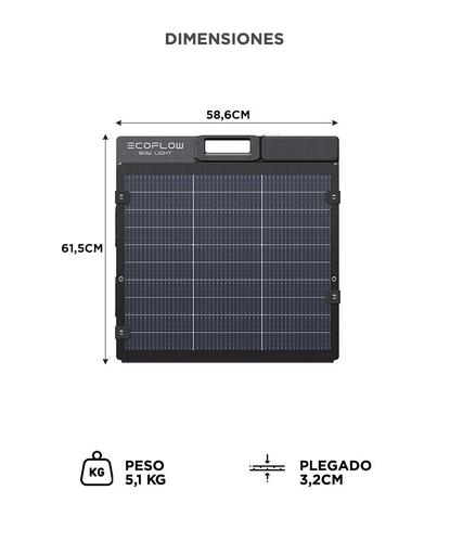 Panel Solar Portátil EcoFlow de 160W Eficiencia de Conversión Hasta 25% - 5