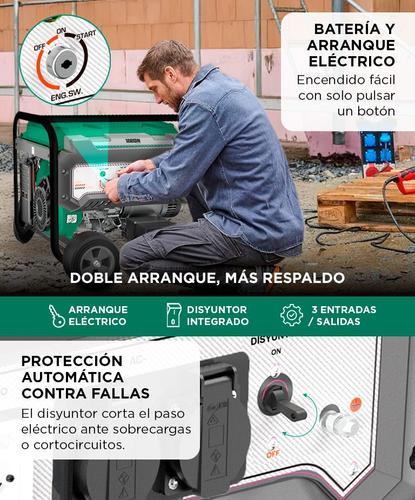 Generador Grupo Electrógeno a Nafta BRON by Gadnic 6500WPortátil Ruedas 220V Arranque Eléctrico  - 3