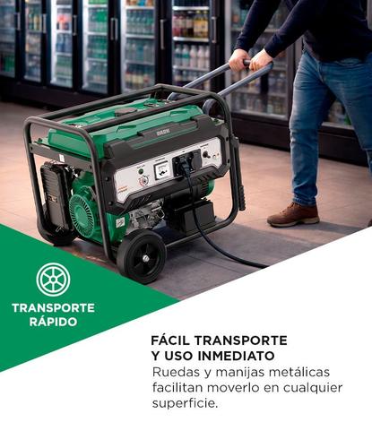 Generador Grupo Electrógeno a Nafta BRON by Gadnic 6500WPortátil Ruedas 220V Arranque Eléctrico  - 4