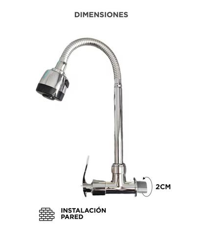 Grifería Monocomando Rieti By Gadnic Cocina Plástico Lluvia Chorro Flexible - 4