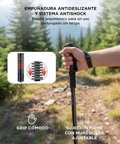 Kit Bastones Trekking Gadnic Telescopico Antishock - 3